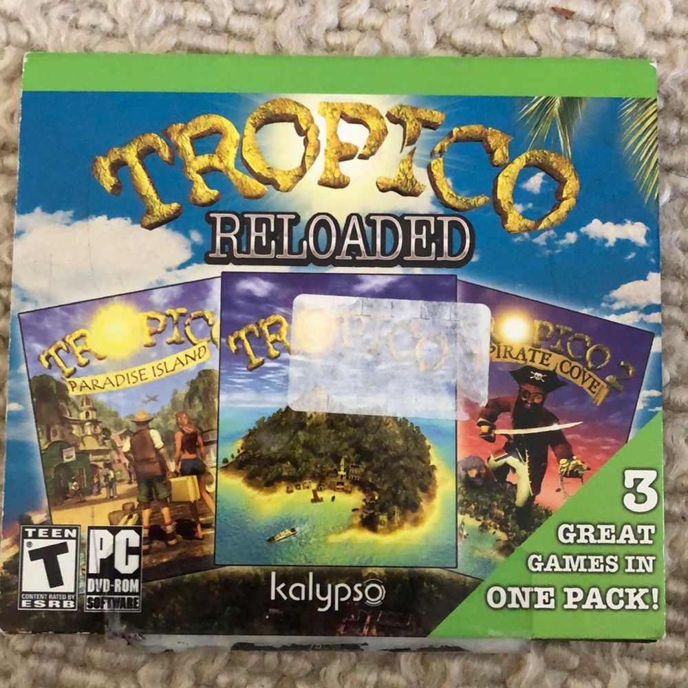 Tropics Reloaded PC game-3 games on DVD
